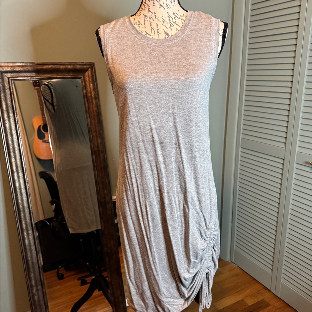 Zella Light Gray Sleeveless Midi Dress